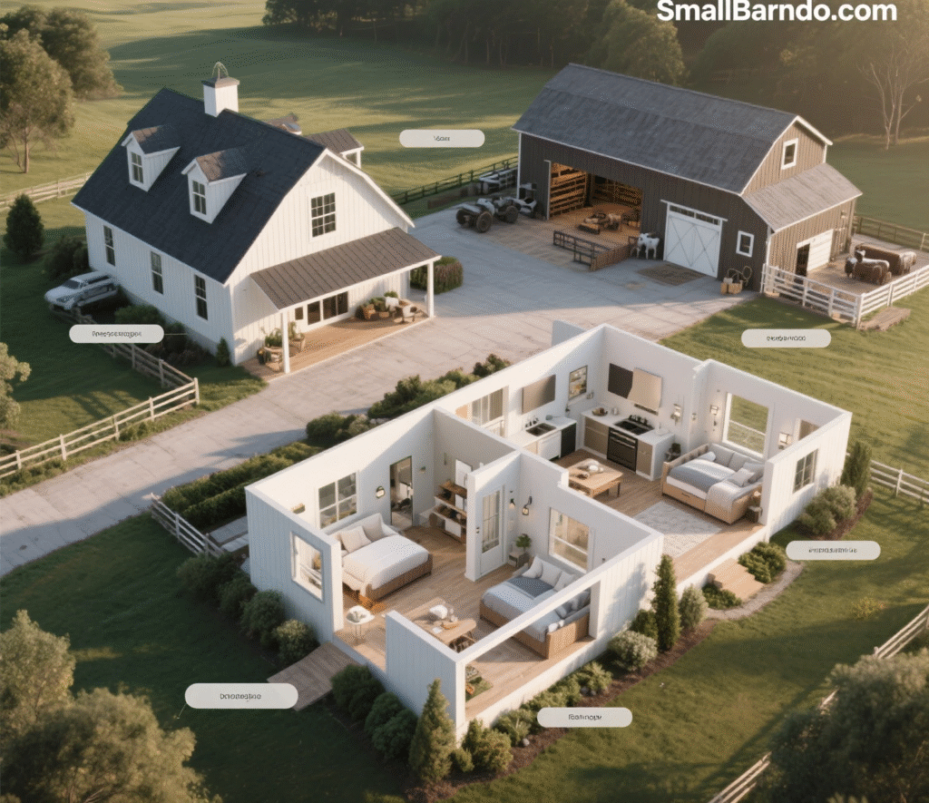 10 Integrated House Plans with Barn Barndo Designs for Modern Living