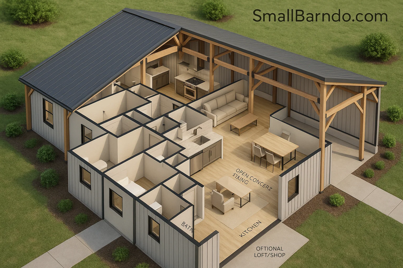 10 Most Pioneering Pole Barn House Design Plans (Costs & Blueprints)
