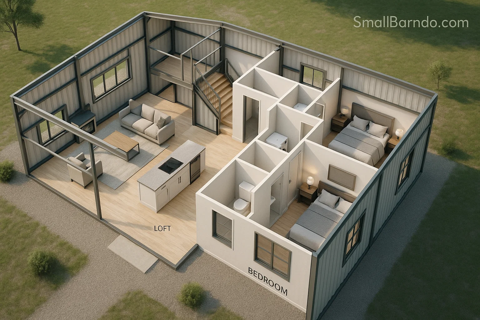 15 Brilliant Barndominium Layout Designs for Open Concept Living