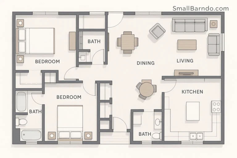 15 Ultimate 2 Bedroom 2 Bathroom Floor Plans for Maximum Privacy & Comfort