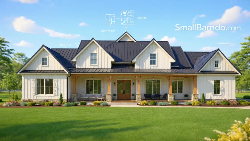 15 Stunning Modern One Story Farmhouse Plans for Single-Level Perfection