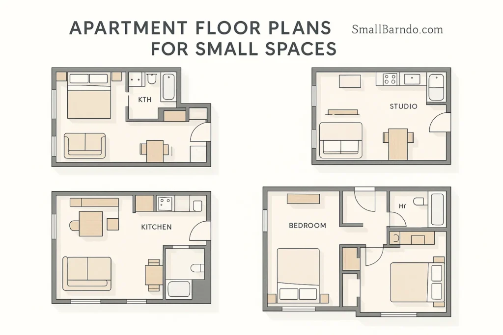20 Essential Apartment Floor Plans for Small Spaces Storage & Zoning Strategie