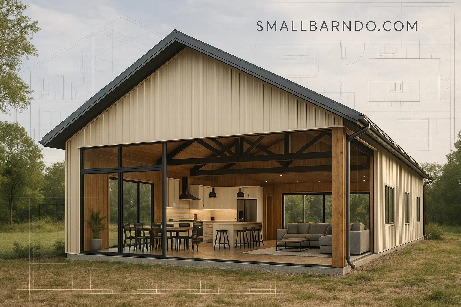 20 Seamless Open Concept Pole Barn House Plans for Expansive Living