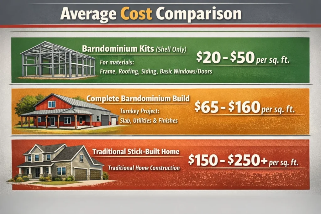 Cost Comparison and Budgeting Tips for Your Barndominium Build