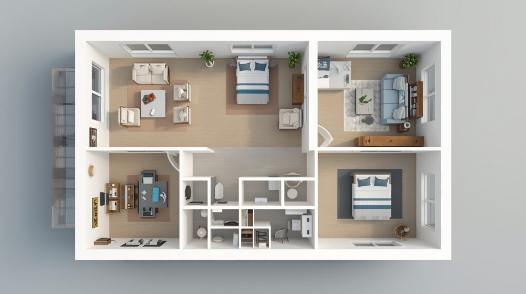 Design Your Dream Home Explore Two Bedroom House Floor Plans