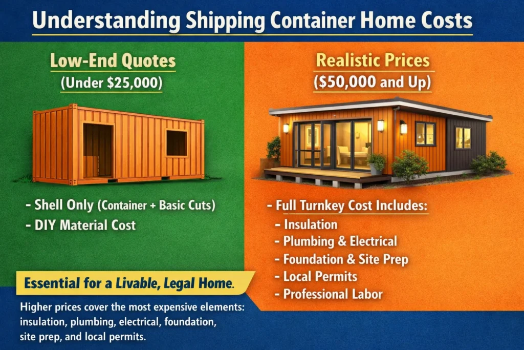 Does an insulated container home cost more