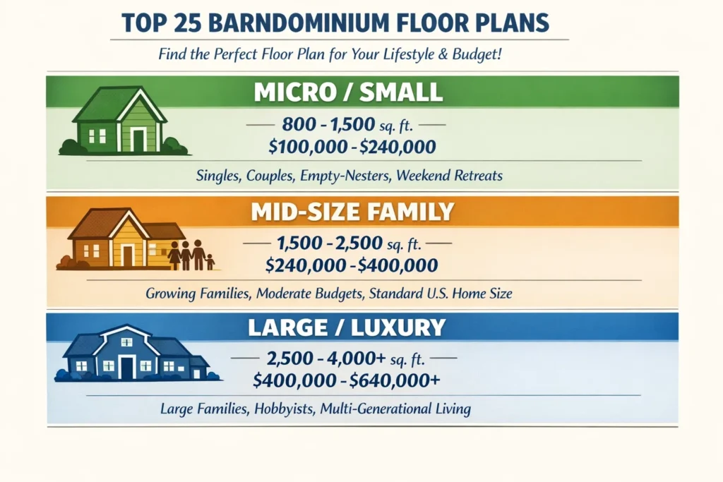 Must-See Barndominium Floor Plans by Size and Lifestyle