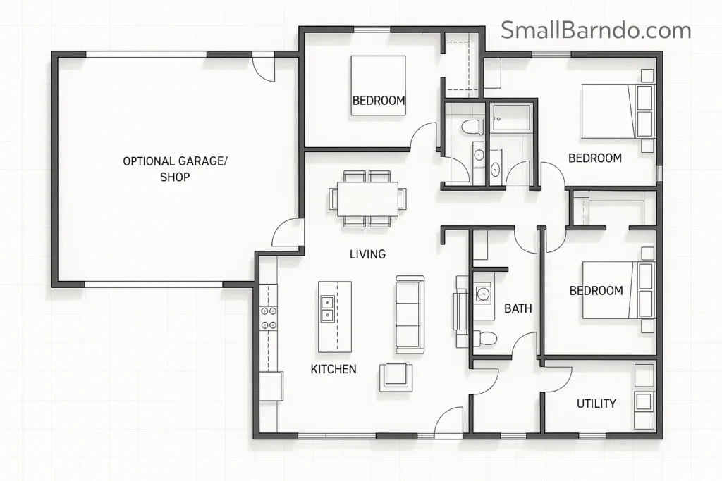 Must-See Barndominium Floor Plans for Every Size and Budget