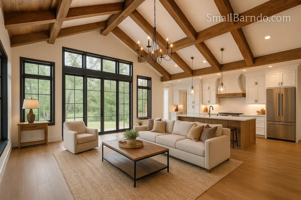 Opulent Luxury Barndominium Homes Interiors Gourmet Kitchens and Spa Baths