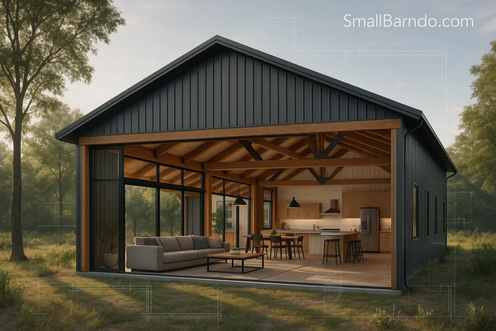 20 Seamless Open Concept Pole Barn House Plans for Expansive Living