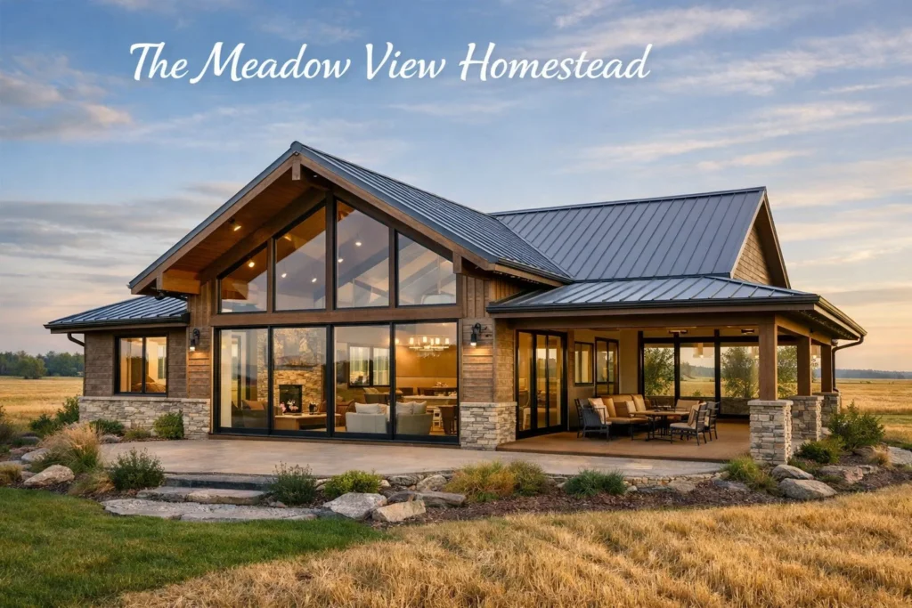 Imagine floor-to-ceiling windows overlooking golden fields, that’s the essence of the Meadow View.