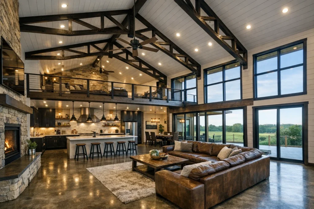 The Modern Barndominium Open-Concept Living