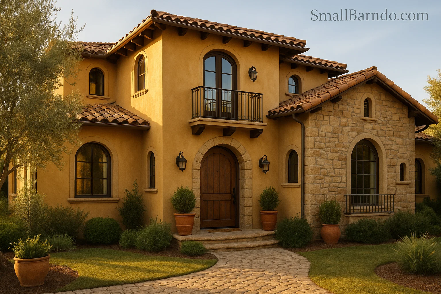 The Revamped 2000s Tuscan House Exterior Paint Colors and Curb Appeal