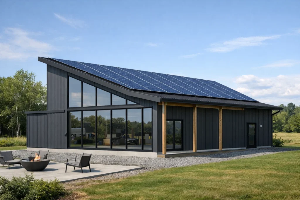 The Single-Slope Shed Roof Contemporary Pole Barn
