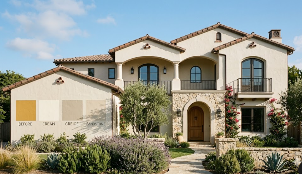 2000s tuscan house exterior, 2000s tuscan house, 2000s tuscan home exterior, tuscan house 2000s exterior