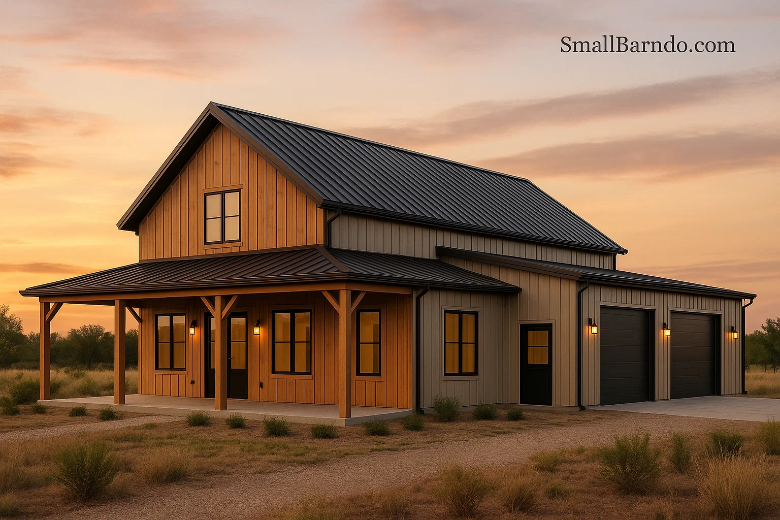 20 Superior Barndominium Plans with Shop and Attached Garage (Full Blueprints)