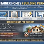 Yes, in almost all residential areas. Container homes are treated as permanent, modular structures and must comply with the same local building and zoning codes as traditional stick-built homes. You will need full architectural, electrical, plumbing, and structural engineering plans to pull the necessary permits. Attempting to bypass this can result in stop-work orders or forced demolition.