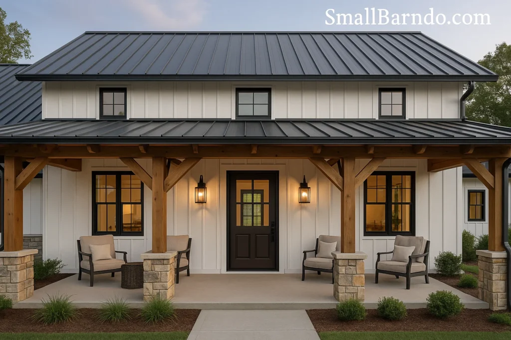 Welcoming Barndominium Front Porch Ideas The Best Column and Entryway Designs