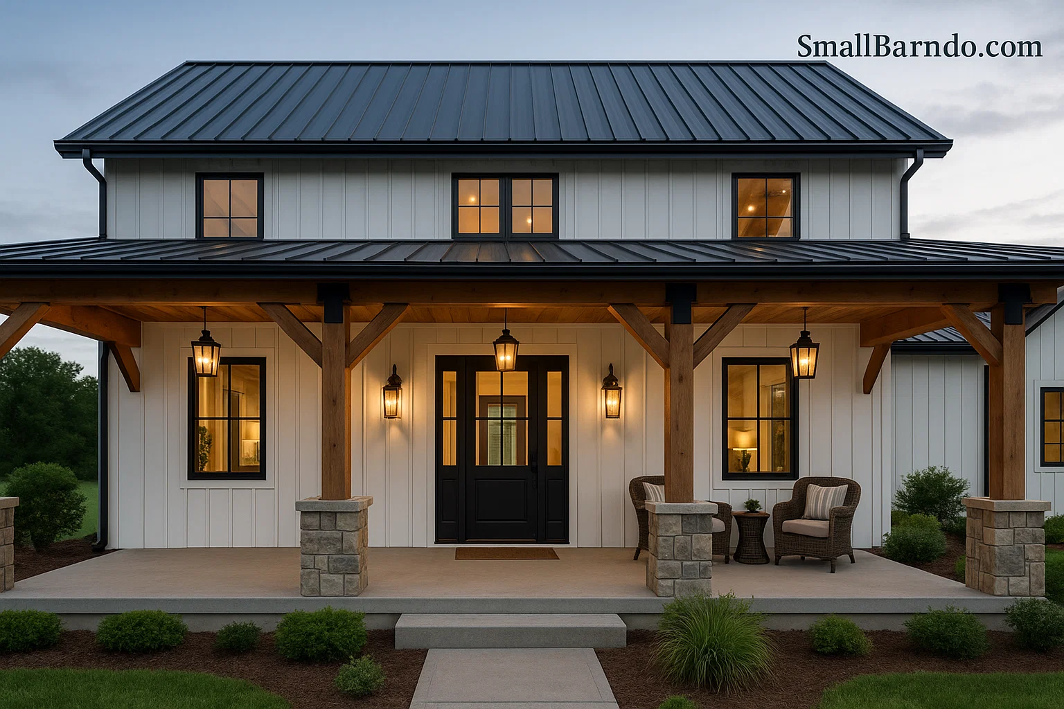 Welcoming Barndominium Front Porch Ideas The Best Column and Entryway Designs