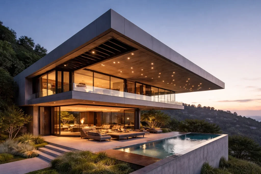 steel mega-trusses or engineered reinforced concrete