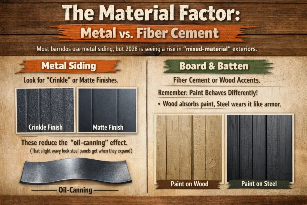 The Material Factor Metal vs. Fiber Cement