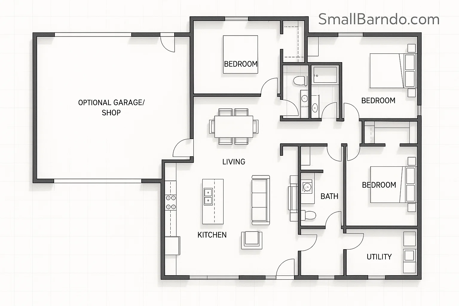 I will create custom house plans, 2D floor plans, and construction drawings - Image 3